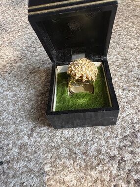 Vintage Lucerne Swiss Mechanical Hidden Watch Ring - for professional repair